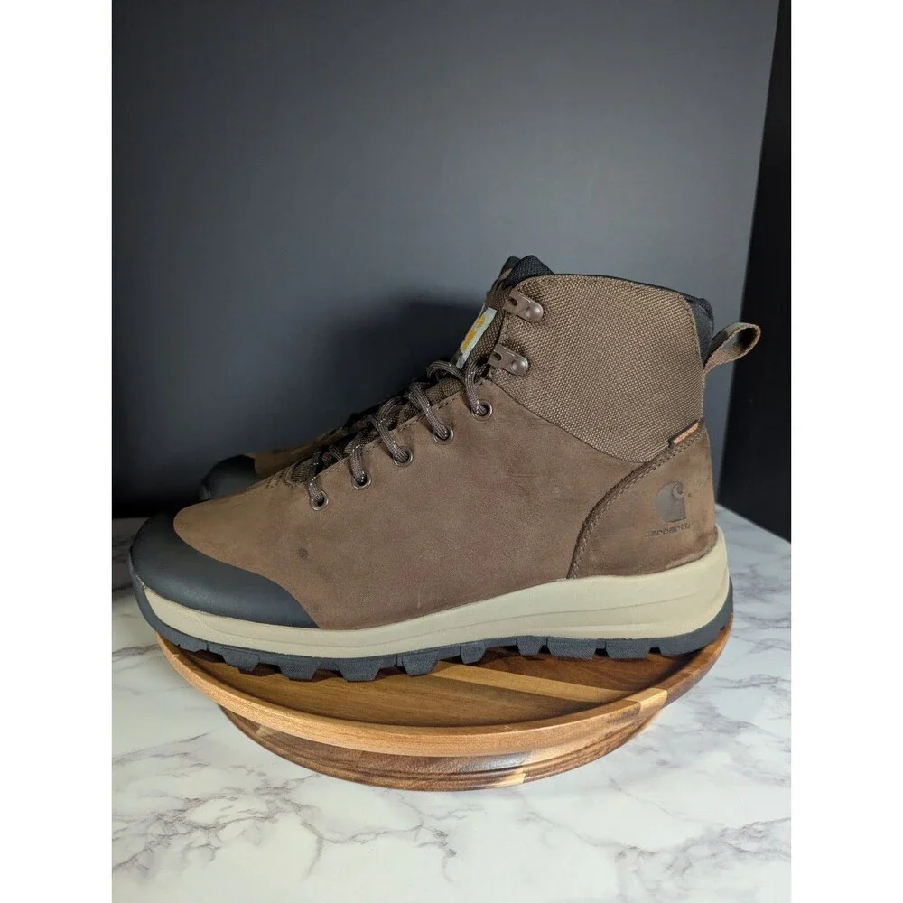 Carhartt FH5020 Men's Work Boots Brown Black Leather Lace Up Size 11.5 Rugged